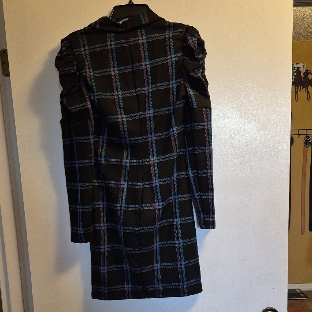VENUS Black and Blue Dress Blazer with Tailored Fit - Picture 3 of 5